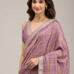 Purple Zariwork Soft Silk Saree